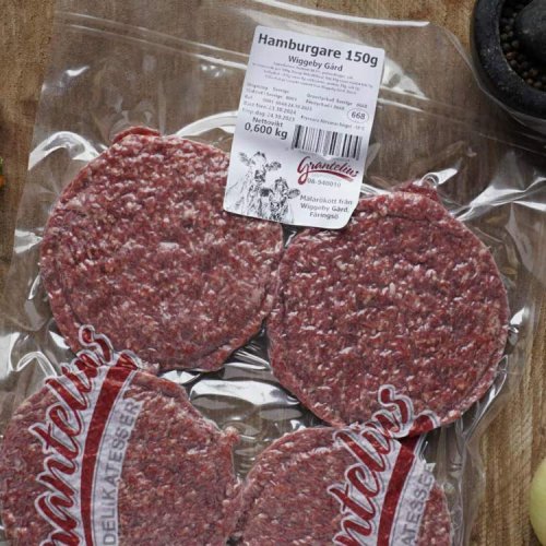 Hamburgare 3,6 kg 830kr/låda